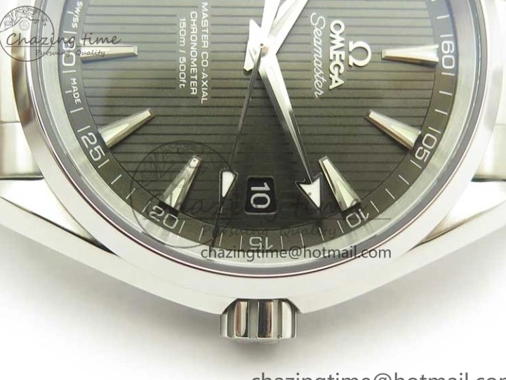 0508 Aqua Terra 150M SS VSF 1:1 Best Edition Gray Textured Dial on SS Bracelet A8500 Super Clone MultiPurpose 8039